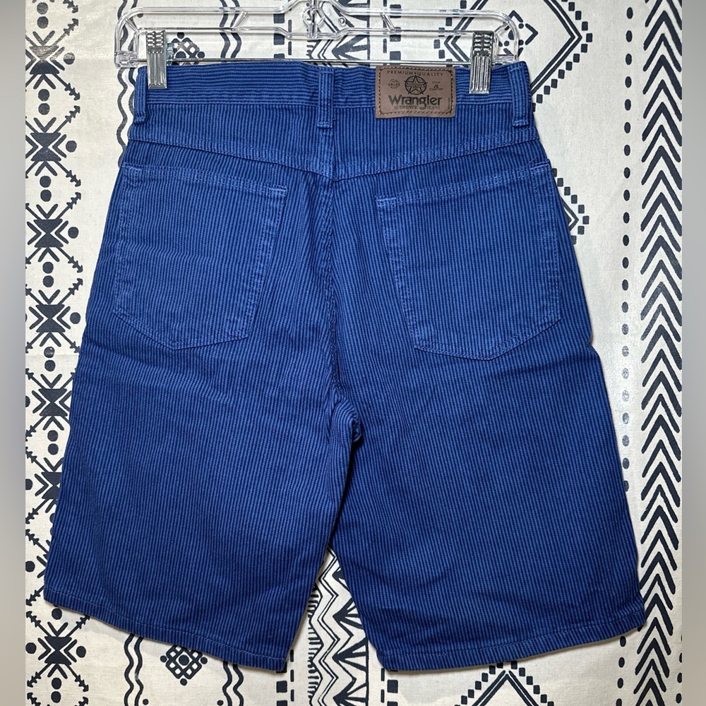 Vintage Wrangler Blue Stripe Shorts Boys 14- Made In The USA - Picture 2 of 10